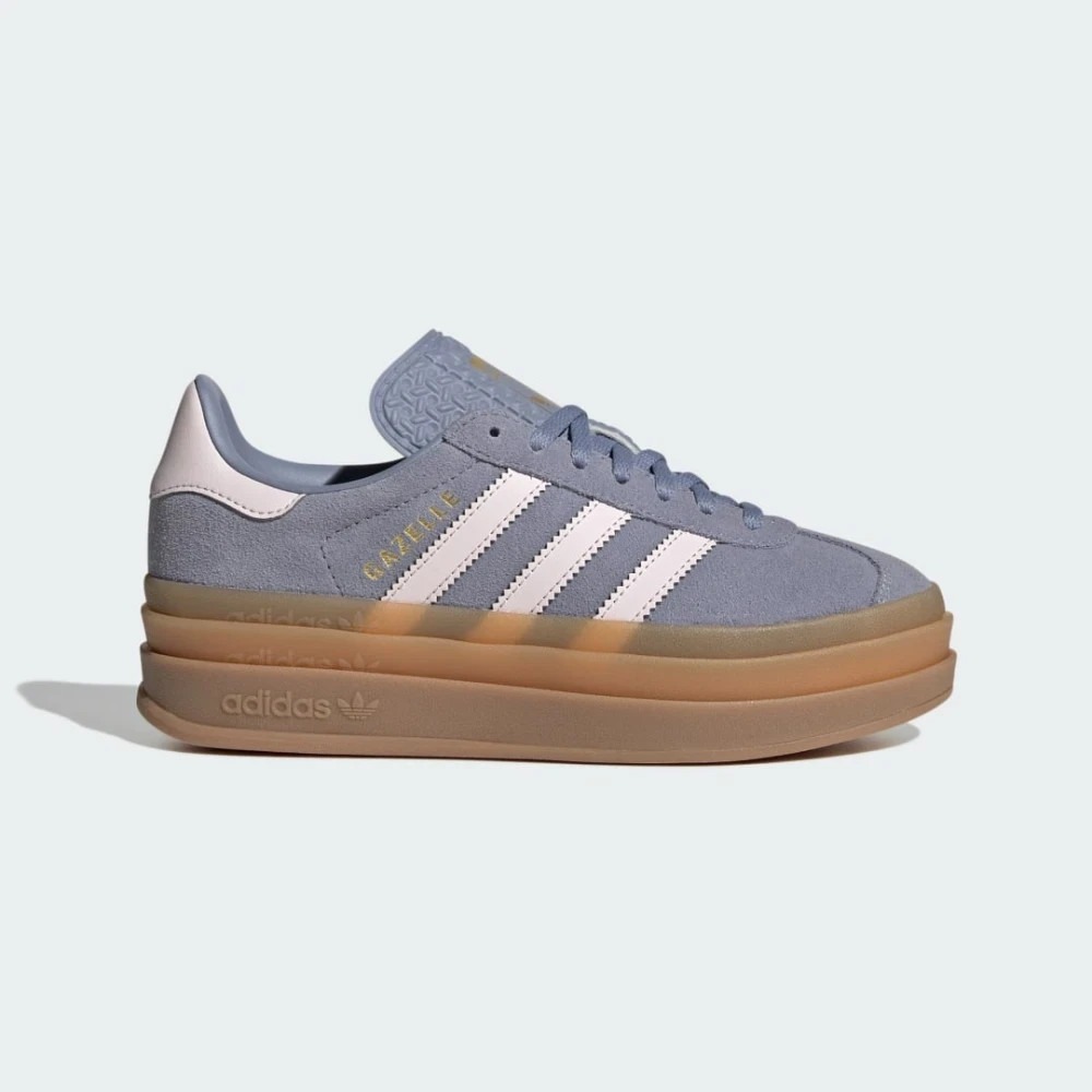 Size 7 Youth/ 8W - [NEW] Kid's adidas Gazelle Bold Shoes Silver Violet JQ1297